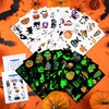 Glow Halloween Temporary Tattoos, Luminous Halloween Tattoos, Halloween Party Favors, Halloween Birthday Party Decorations Supplies, Halloween Gifts for Girls Boys