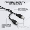 USB B to USB C Printer Cable for MacBook Pro, Air, HP, Epson, Canon, Brother, Lexmark, Xerox, USB C MIDI Cable Compatible with Yamaha Casio Digital Piano, MIDI Keyboard, DJ Controller, DAC, 3.3ft