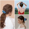 7 Pcs Shiny Soccer Hair Scrunchies Cheer Soccer Uniforms Scrunchie School Performance/Sports/Practice/Party/Gymnastics Scrunchie Ponytail Holder Wrist for Girls Cosplay Show (Red)
