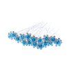 40 Pieces Rose Flower Rhinestone Hair Clips U Shaped HairPins Women and Girls Hair Jewelry Accessories
