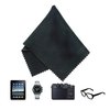 ECO-FUSED Microfiber Cleaning Cloth - 6 x 7 Blue/Black Microfiber Cloth with White Cleaning Cloth - 12 Pack Microfiber Cleaning Cloth for Glasses & Camera Lens