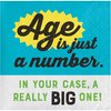 Creative Converting Old Age Humor Beverage Napkins, 5", Multi-colored