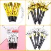 Yazabai 44 Pcs 2025 New Year's Eve Party Supplies Including Happy New Year Hats Glasses Silver and Gold Noisemakers (Glasses)