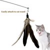 CATDABIR Cat Feather Toys Refills Da Bird Cat Toy, 10 PCS Natural Feather Da Bird Refills, Cat Wand Replacement Feathers for Cat Toys