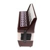Seawoo Dselvgvu Miniature Accordion with Case Mini Musical Instrument Replica Collectible Miniature Dollhouse Model Home Decoration (Red, 4.06"x3.53"x1.56")