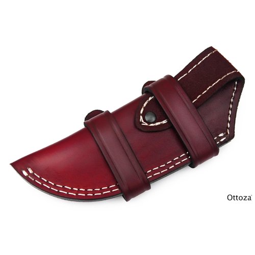 Ottoza Leather Knife Sheaths for Fixed Blade Knives, Dual Usage Vertical Knife Sheath - Left Hand Horizontal Knife Sheath Leather Knife Sheath for Belt, Leather Knife Holster Belt Knife Holder No:105