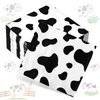 Chengu 100 Pieces Cow Print Napkins 2 Layers Cow Print Party Supplies Farm Animal Party Napkins for Animal Themed Birthday Party Western Party, 5 x 5 Inches