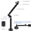 Mippko Articulating Wall Mount Camera Arm with 1/4 inch-20 Threaded Compatible with Digital/Security/Webcam/CCTV POV Camcorder Cameras & Video Light,Adjustable Aluminium Alloy Arm