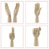 TAPBULL Wood Artist Drawing Manikin Articulated Mannequin with Wooden Flexible Fingers 10" Right Hand (10 inches-Right Hand)
