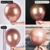 PartyWoo Metallic Rose Gold Balloons, 130 pcs Rose Gold Balloons Different Sizes Pack of 18 Inch 12 Inch 10 Inch 5 Inch for Balloon Garland Birthday Decorations, Party Decorations, Wedding Decorations