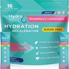 NatureWorks HydroMATE Electrolytes Powder No Sugar Strawberry Lemonade Sugar Free Hydration Packets Keto Party Favors Sticks with Vitamin C 16 Sticks