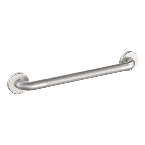 WingIts WGB5SSKN18 STANDARD Grab Bar, Diamond Knurled Grip, Concealed Mount, Satin Knurled Stainless Steel, 18-Inch Length by 1.25-Inch Diameter