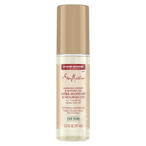 SheaMoisture Ultra Moisture & Nourish Oil Manuka Honey & Mafura Oil for Lightweight, Moisture-Lock, 3.3 oz