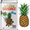 BioSwiss Bandages, Pineapple Shaped Self Adhesive Bandages, Latex Free Sterile Wound Care, Fun First Aid Kit Supplies for Kids, 50 Count