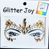 Face Gems Jewels, Festival Face Jewels Tattoo Stickers,Face Gems Stick on, Body Gem Stones Temporary Face Tattoos for Festival,4-Pack,Light-Coffee