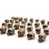 BinaryABC Mini Skull Figurine Miniature Skeleton Head Table Decor,Halloween Micro Landscape Figure,Halloween Prank Props,Haunted Dollhouse Accessories,20PCS