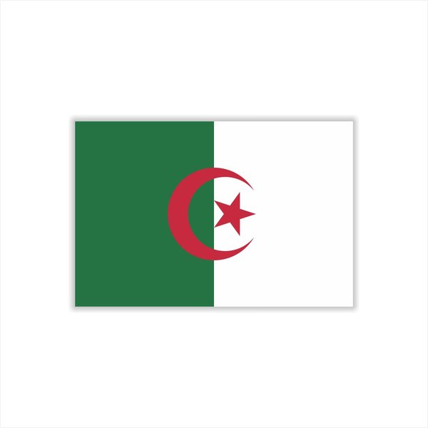 Womaha 30 Temporary Algeria Flag Tattoos Fans Face Tattoo Stickers for Adults Kids Group Activity Props