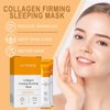 20 Packs Collagen Firming Mask Protein Face Care Moisturizing Hydrating Anti-aging Face Masks Wash-Free Sleeping Mask