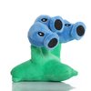 JHESAO 7" Pea Plants and Zombies Peashooter Plush Toys Threepeater PVZ Plush 1 2 Stuffed Soft Doll Three-Heads Ice Pea Toy New