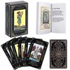 SUNHHX Tarot Cards Set, Tarot Cards for Beginners with Meanings on Them，Tarot Cards with Guide Book for Beginners