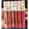 evpct 6Pcs Peony Flower Liquid Matte Lipstick Set,Dark Red Purple Permanent Lipsticks Lip Stain Set for Women Long Lasting Waterproof 24 Matt Lippies labiales larga duracion 24