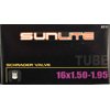 Sunlite Schrader Valve Bicycle Tubes, 16 x 1.50-1.95" / 32mm Valve