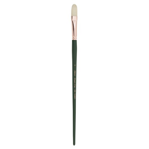 Silver Brush Limited 1003 Grand Prix Filbert Brush for Oil Paintings, Size 8, Long Handle