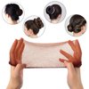 Dimeho Hair Nets, 20 Pcs Invisible Mesh Hairnets for Women Bun Elastic Edge Wig Nets Hair Bun Net for Dance Ballet Bun Maker, Individual Package (Brown)