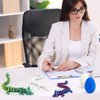 3D Printed Dragon Egg with Dragon Inside,12 Inch 4D Printed Dragon Egg Fidget Toy，Home Office Decor Executive Desk Toys for Autism/ADHD (Blue)