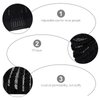 Healeved Black Wig Cap for Wig Making Net Breathable S Cap Braided Mesh Stretchable End Wig Man Hair Wigs Crochet Cornrows Hat Crotchet Lace Weave Wig Caps for Women