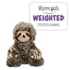 Warm Pals - Slowpoke Sloth - 1.5lbs - Cozy Microwavable Lavender Scented Plush Toys - Weighted Stuffed Animal - Heatable Coolable Bedtime Comfort Plushie