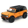 2021 Bronco Orange with Black Stripes and Roof Rack Just Trucks Series 1/24 Diecast Model Car by Jada 34289