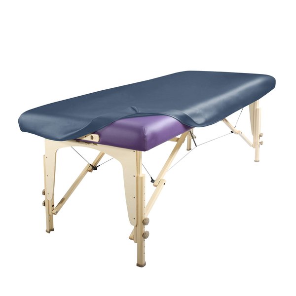 Master Massage Rectangular Universal Fabric Fitted PU Vinyl Leather Ultra-Durable Massage Table Protection Cover-Replacement Cover Protector Royal Blue