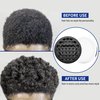FIABC Silicone Curl Brush,Africa Comb,Magic Curly Hair Brush Twist Hair,Afro Pick,Men Women Boys Girls Wave Curler Tool,1 Set Black