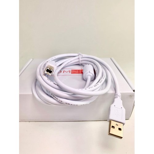 OMNIHIL White 8 Feet Long High Speed USB 2.0 Cable Compatible with HP ENVY 6455e All-in-One Printer