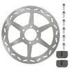 HOLATO Rear Brake Disc Rotor with Pads for Motovox MBX10 MBX11 Baja Doodle Bug DB30 Blitz Racer Coleman CT100U CC100X CK100 SK100 Mega Moto MM-B80 TrailMaster TAOTAO ATD80A RT100 Mini Bike Go Kart