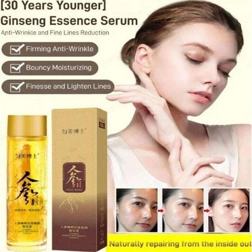 2PC Ginseng Extract Liquid,Ginseng Extract Anti-Wrinkle Original Serum Oil,Korean Red Ginseng Essence for Anti Aging,Moisturizer,Fighting Collagen Loss,Reduces Wrinkles,Improves Sagging (120ml)