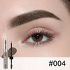 Apooliy 2Pcs Waterproof Eyebrow Gel Set，Highly Pigmented Liquid Eye Brow Gel and Clear Setting Brow Glue,Shaping Natural Eyebrows