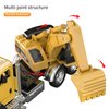 TEMI 3 Pack of Diecast Engineering Construction Vehicles, Dump Truck, Digger, Mixer Truck, 1/50 Scale Metal Collectible Model Cars, Pull Back Car Toys with Opening Doors for Boys and Girls