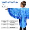 D.Q.Z Bird-Wings Parrot Costume for Kids Dress Up with Mask, Pirate Costume Accessory Halloween Party Favor Toys (Blue)