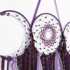 ANROYE Purple Triple Moon Goddess Macrame Wall Hanging, Boho Wiccan Crescent Dream Catcher, Bohemian Witchy Dreamcatcher Gift for Women, Hippie Woven Pagan Tapestry Decor for Bedroom Witch Decoration