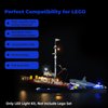 Rorliny LED Lighting Kit Compatible with Lego Jaws 21350(No Lego Models), Creative Light for Lego 21350 Set-Classic Version Light