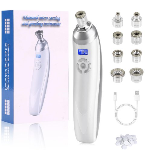 Diamond Micro-dermabrasion Machine, Yofuly Professional Handheld Dermabrasion Facial Tool for Home Use Skin Care, Rechargeable Blackhead Remover Vacuum Pore Cleaner