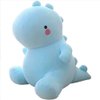 OUKEYI 11.8 inch Cute Dinosaur Plush Toys, Plush Stuffed Animal Dino Hugging Pillow Soft 3D Pom Plush Toy, Birthday Gifts for Kids Girls Boys (Blue)