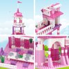COGO MAN Girls Princess Castle Building Blocks Toys Pink Palace King's Banquet Bricks Toys for Girls 6-12 Construction Play Set Educational Toys for Kids 254 PCS