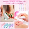 Patelai 24 Pcs Handle Grip Nail Brush Colorful Nail Scrubber Cleaner Fingernail Brushes Hand Toes Scrub Cleaning Brushes Pedicure Scrubbing Tool for Men and Women, Multicolor Brush