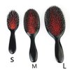 Wiginway Hair Wigs Combs-Nylon Pins Brush Human Hair Wigs Brushes Nylon Boar Bristle, Best Paddle Brush Ellipse Handle Salon Massaging Head Hair Care Brush(L)