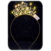 DRESBE Light Up Birthday Headband LED Rhinestone Birthday Princess Tiara Crown Headbands Birthday Party Hair Accessories for Women (Gold)