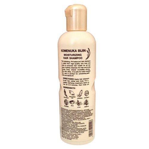 Komenuka Bijin NS-K Moisturizing Hair Shampoo (ENGLISH PACKAGING-Exclusive Edition for USA market) No Paraben No Sulfate (11 fl oz.)