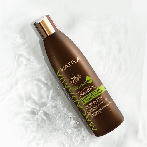 KATIVA Macadamia Hydrating Shampoo, 8.45 Fl Oz, Moisturizes and Strengthens Dry Hair with Organic Macadamia Oil, Sulfate, Gluten, Paraben, and Salt Free